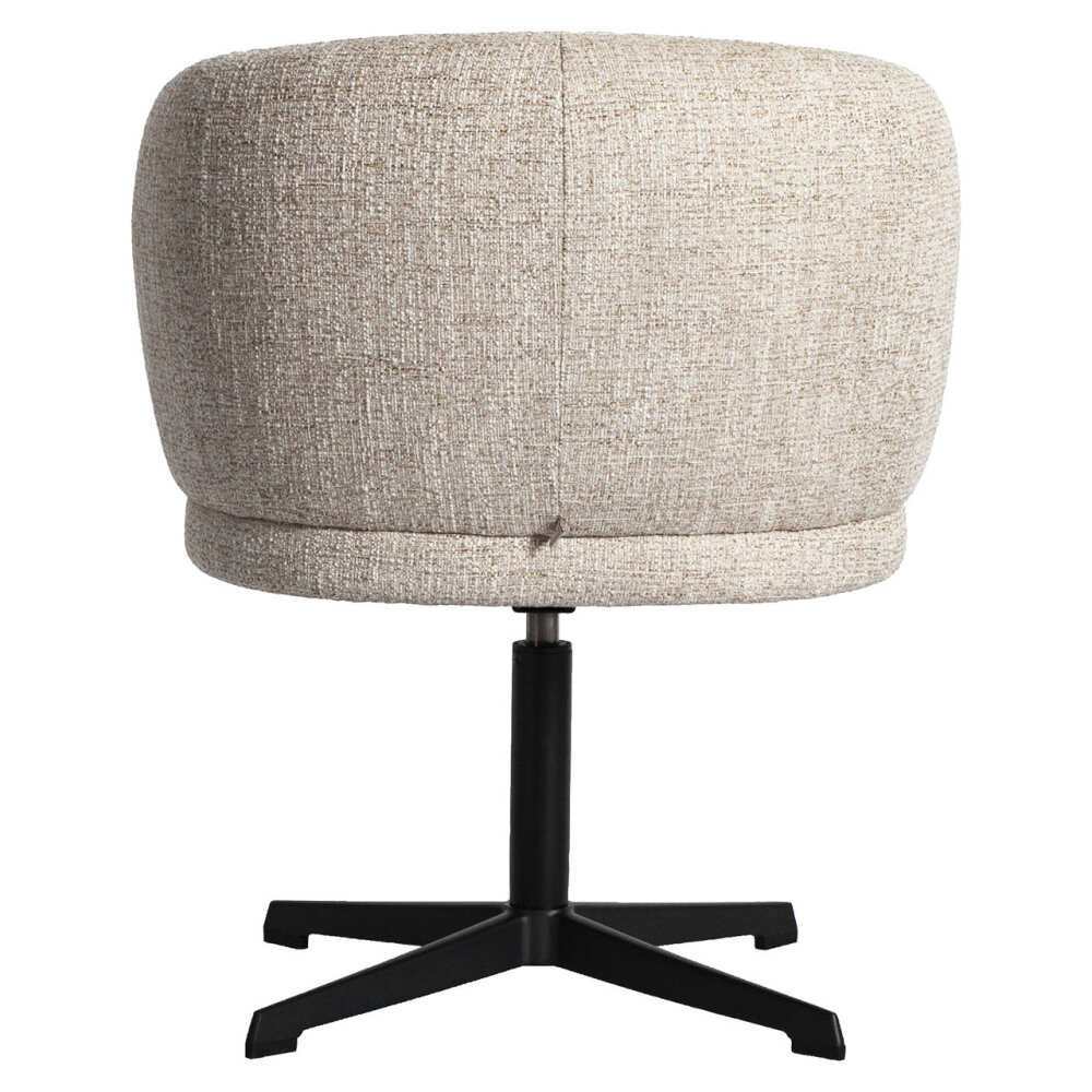 Sukama valgomojo kėdė Dinan Cream Tweed Fire Retardant su porankiais Richmond Interiors