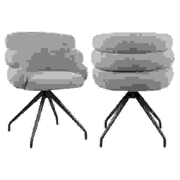 Valgomojo kėdė Kayla mocca boldweave swivel