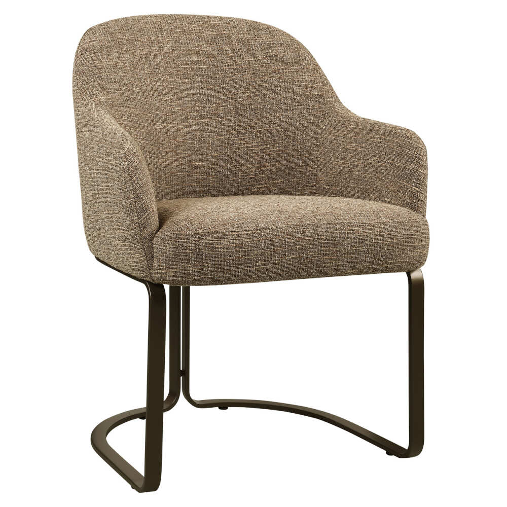 Valgomojo kėdė Hadley Brown Tweed Fire Retardant su porankiais Richmond Interiors
