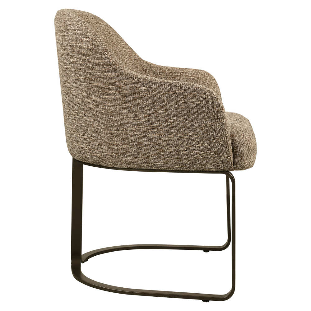 Valgomojo kėdė Hadley Brown Tweed Fire Retardant su porankiais Richmond Interiors