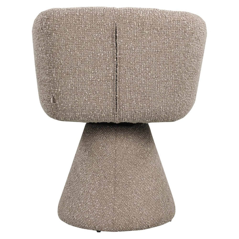 Sukama valgomojo kėdė Madeline Mocca Chunky Fire Retardant su porankiais Richmond Interiors