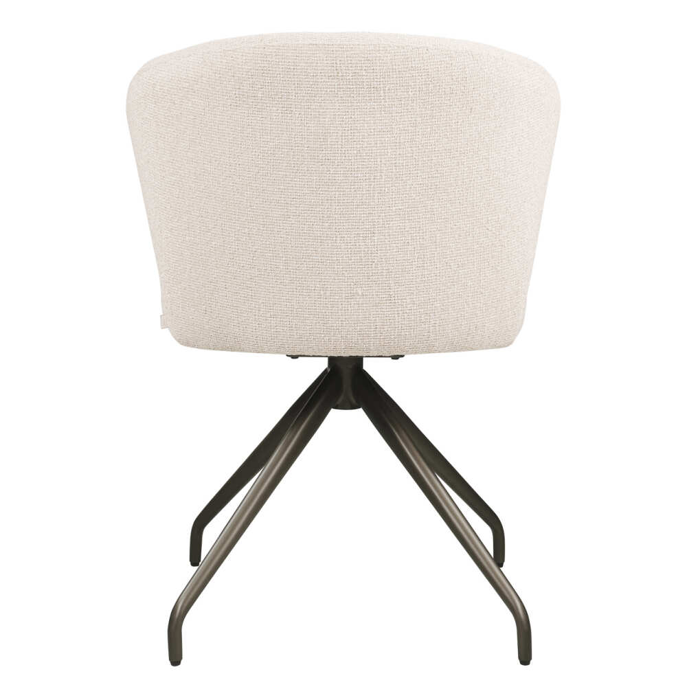 Sukama valgomojo kėdė Milly Biscotti 360° Swivel Fire Retardant su porankiais Richmond Interiors