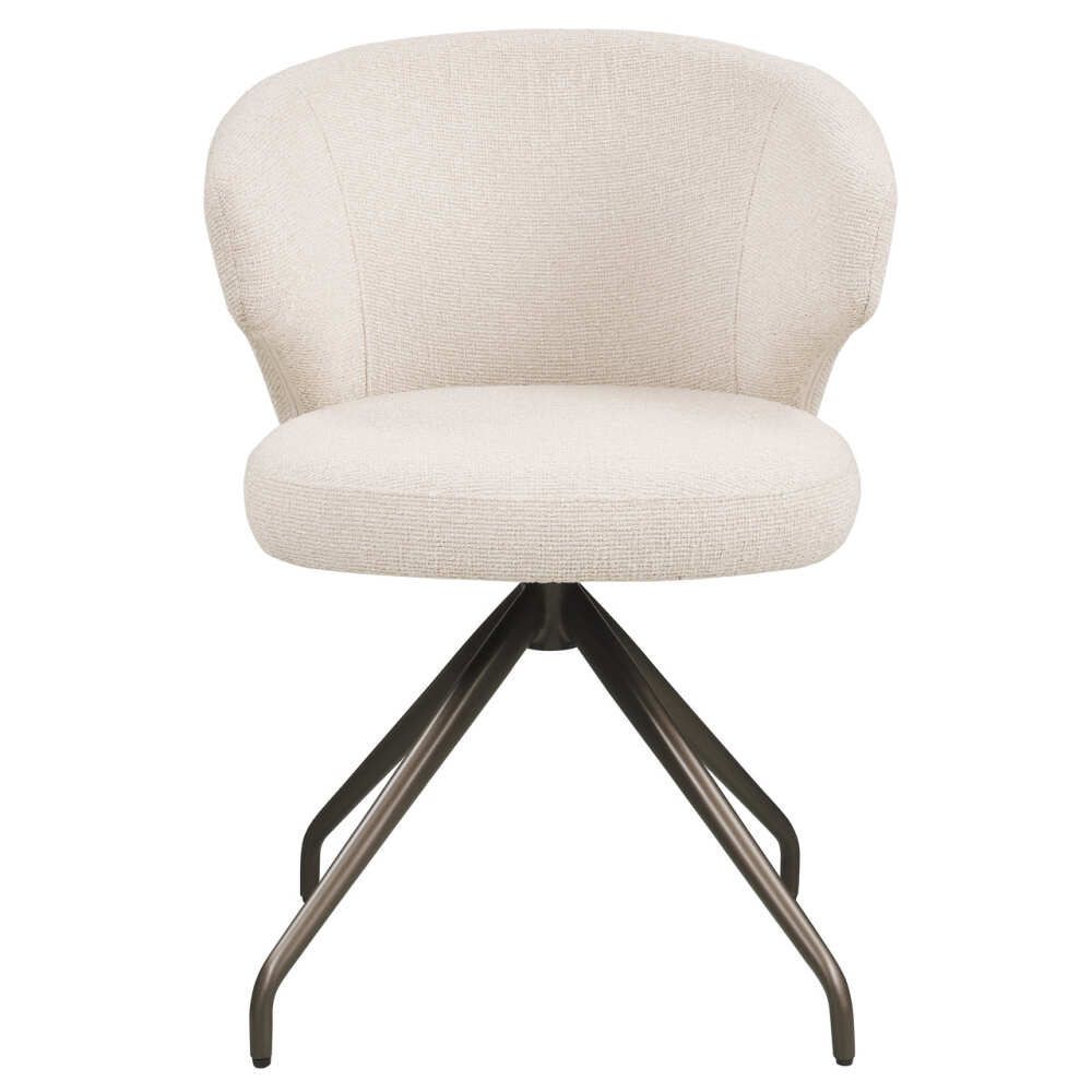 Sukama valgomojo kėdė Milly Biscotti 360° Swivel Fire Retardant su porankiais Richmond Interiors