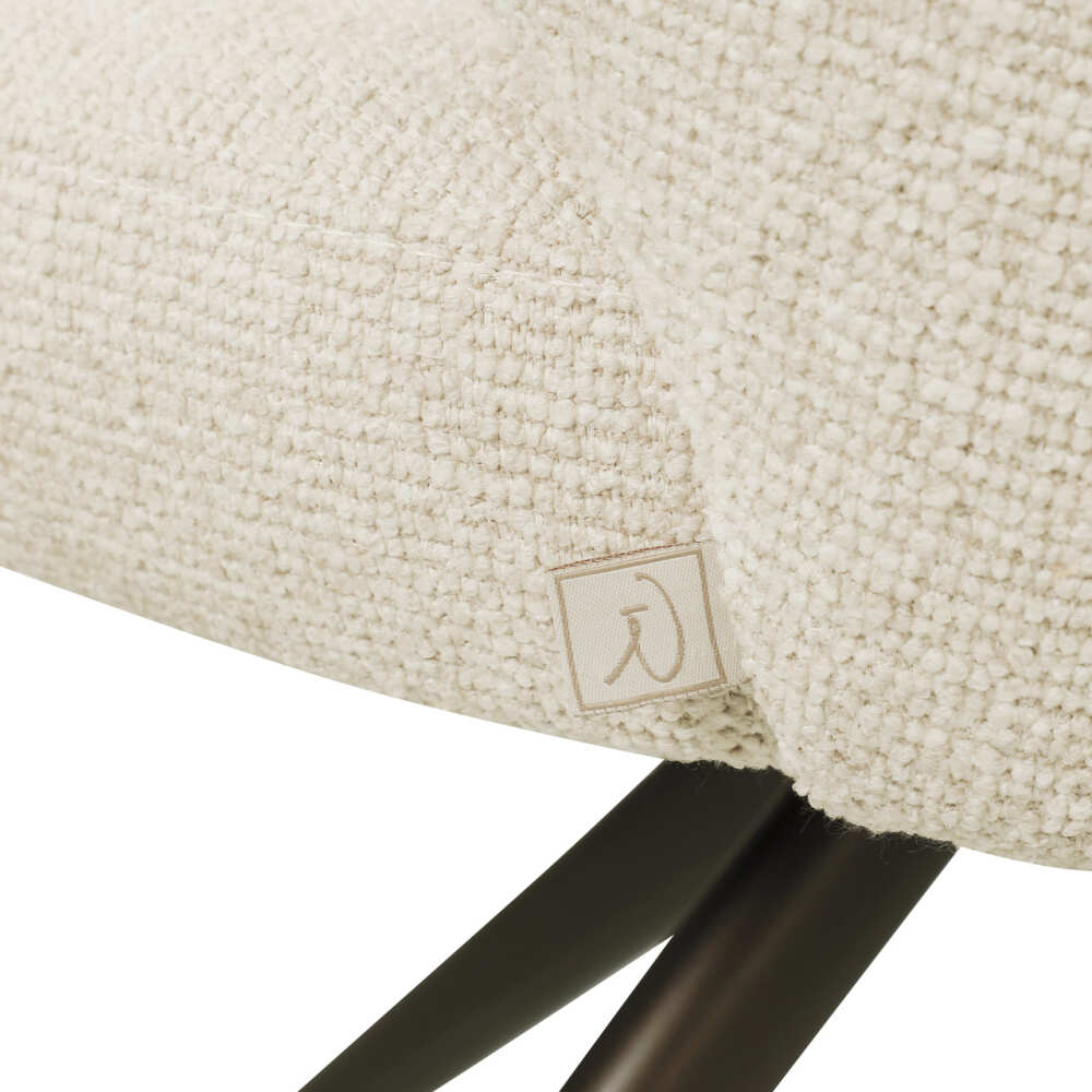 Sukama valgomojo kėdė Milly Biscotti 360° Swivel Fire Retardant su porankiais Richmond Interiors