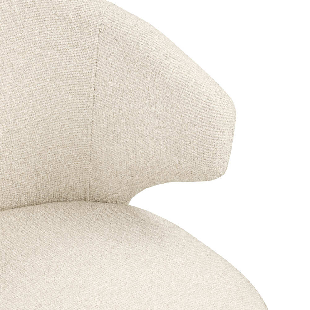 Sukama valgomojo kėdė Milly Biscotti 360° Swivel Fire Retardant su porankiais Richmond Interiors