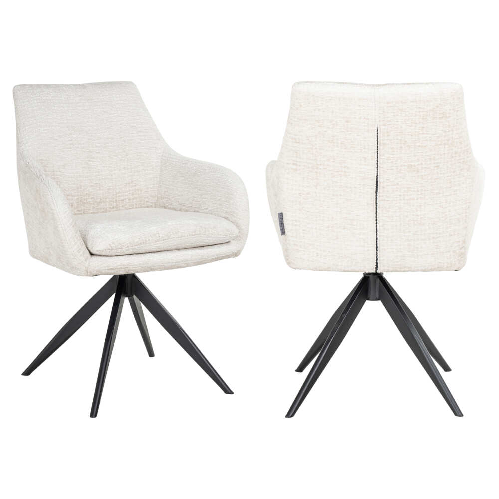 Valgomojo kėdė Lisonne cream fusion pasukama