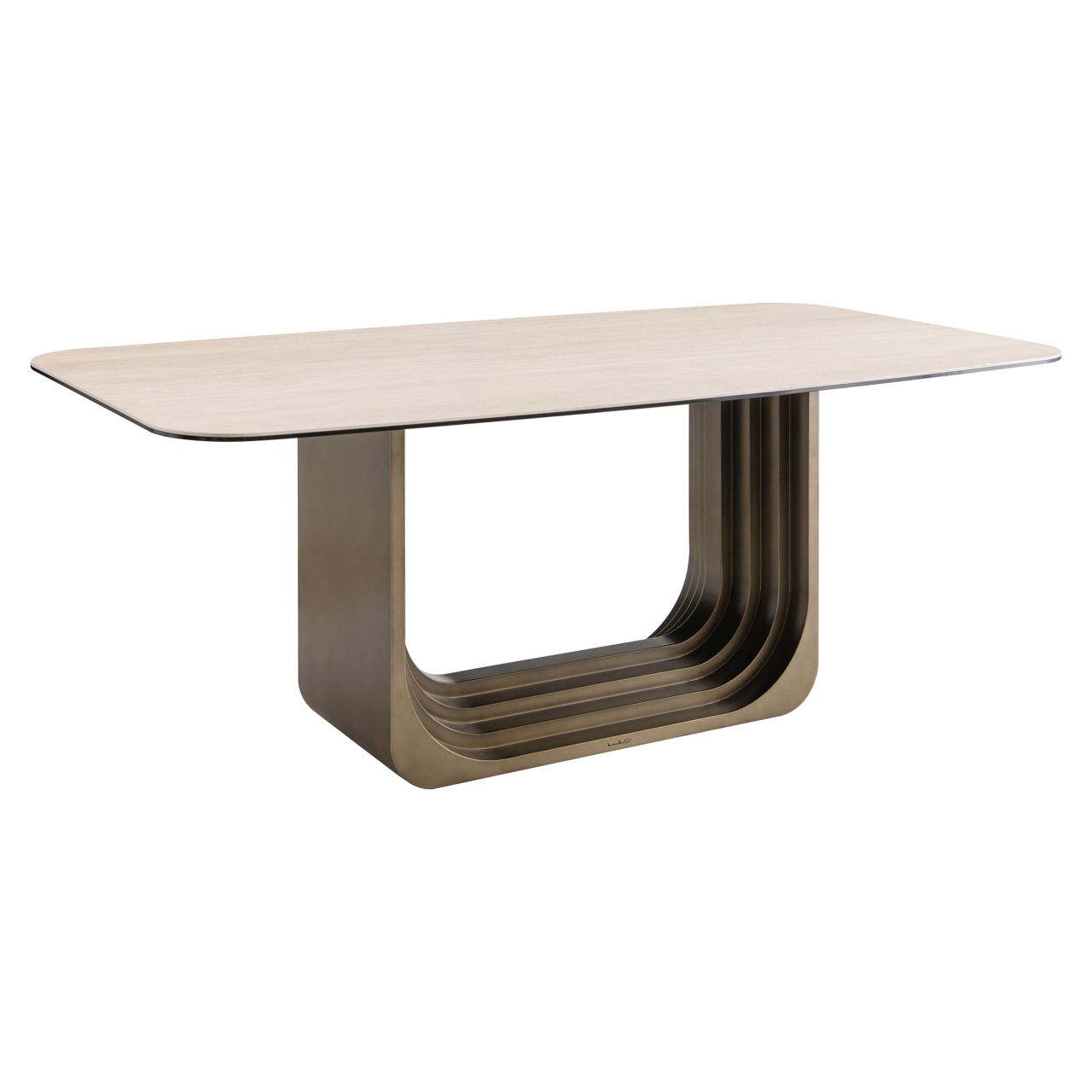 Valgomojo stalas Maxfield smėlio spalvos 230 cm 1 Valgomojo stalas Maxfield smėlio spalvos 230 cm