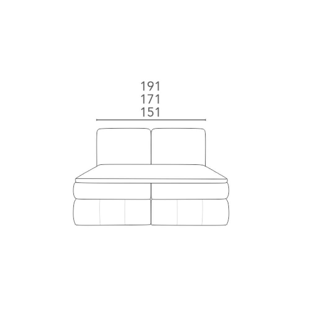 Miegamojo lova MUNA (Kopija), Lima Design, Minkštieji baldai, comforteo, Miegamojo lova