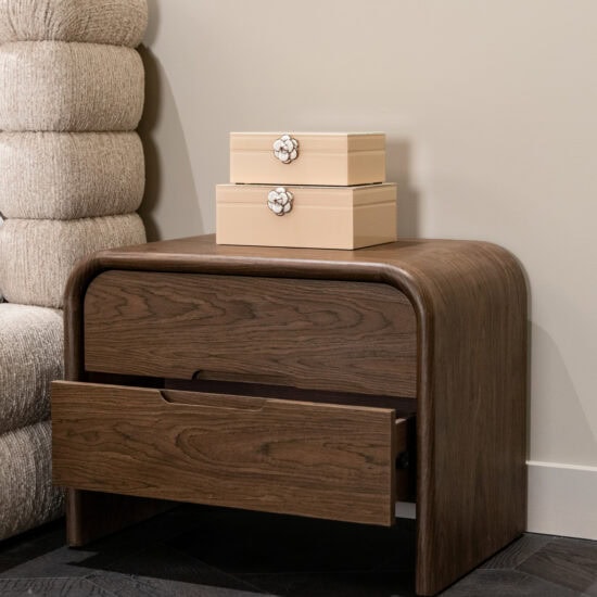 Naktinis staliukas Bedford brown, Lima Design, Naktiniai staliukai, Richmond interiors, naktinis staliukas