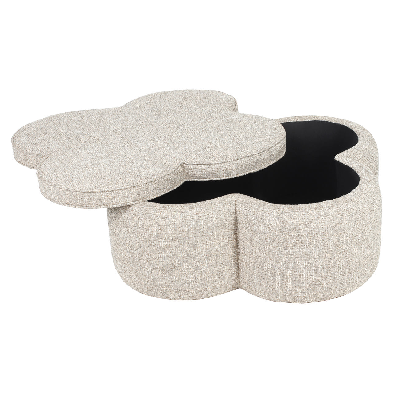 Pufas Corbeau sand tweed 2 Pufas Anderson (Kopija), Lima Design, Lima Design, Individualiai gaminamas baldas Limadesign,