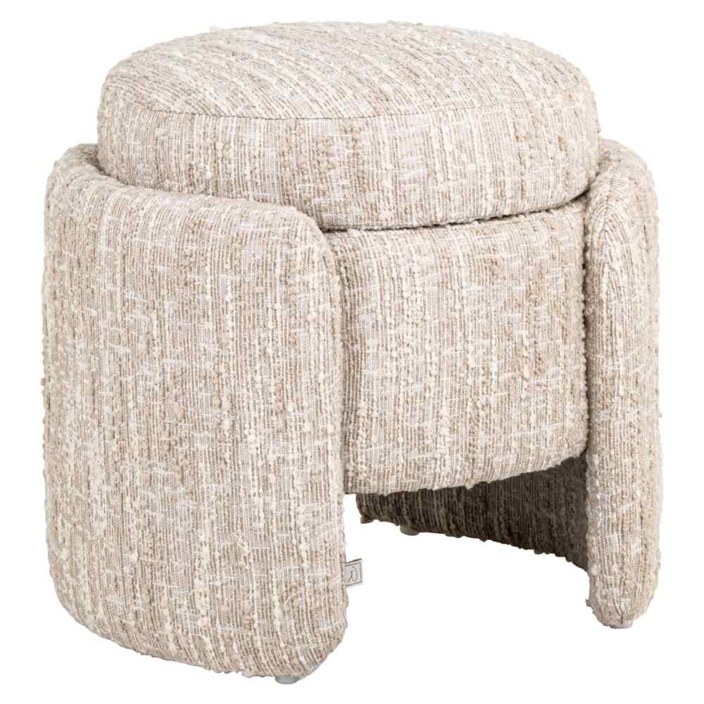 Pufas Cupid beige angora, Lima Design, Minkštieji baldai, Richmond interiors, pufas