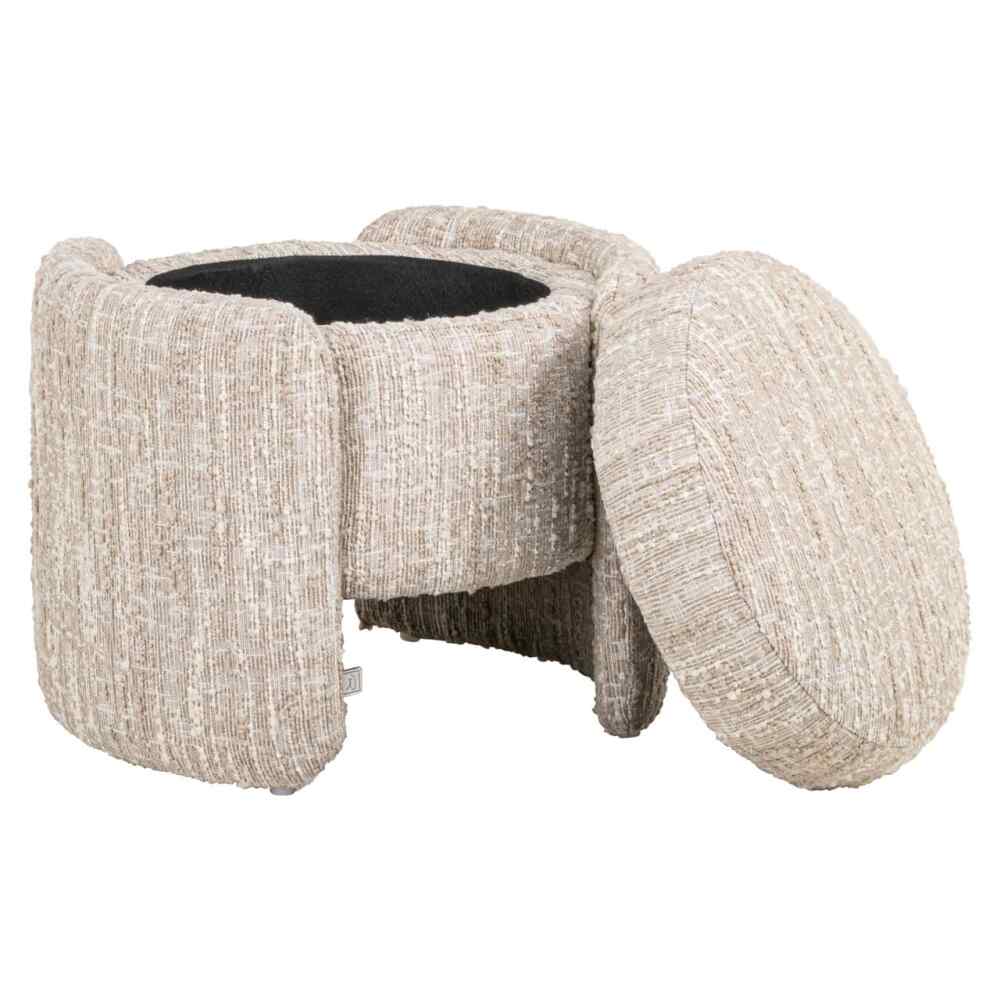 Pufas Cupid beige angora, Lima Design, Minkštieji baldai, Richmond interiors, pufas