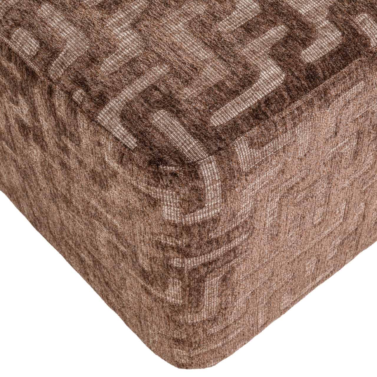 Pufas Ciela brown labyrinth 3 Pufas Ciela beige chevron (Kopija), Lima Design, Minkštieji baldai, Richmond interiors, pufas