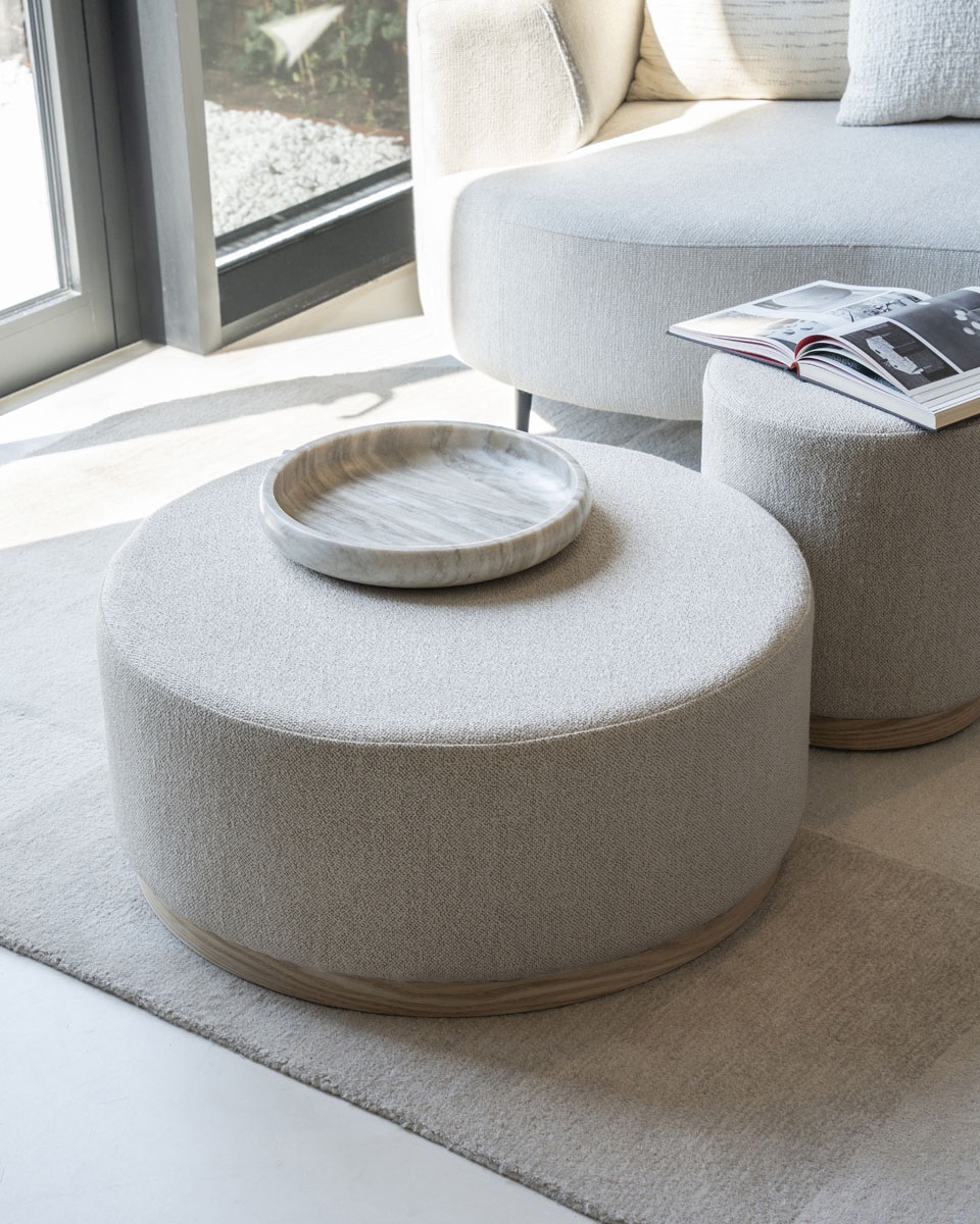 Pufas Avah large - taupe 96302 3 Pufas Avah large - beige 96301 (Kopija), Lima Design, Minkštieji baldai, Richmond interiors, pufas
