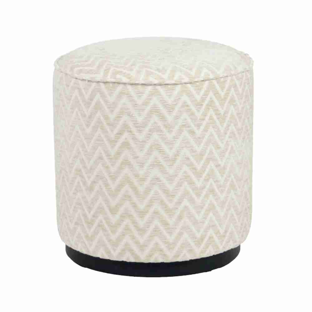 Pufas Lexie beige chevron 70Ø (Kopija), Lima Design, Minkštieji baldai, Richmond interiors, pufas