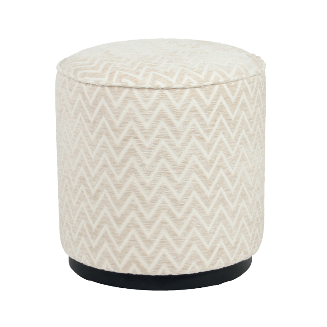 Pufas Lexie beige chevron 45Ø 1 Pufas Lexie beige chevron 70Ø (Kopija), Lima Design, Minkštieji baldai, Richmond interiors, pufas