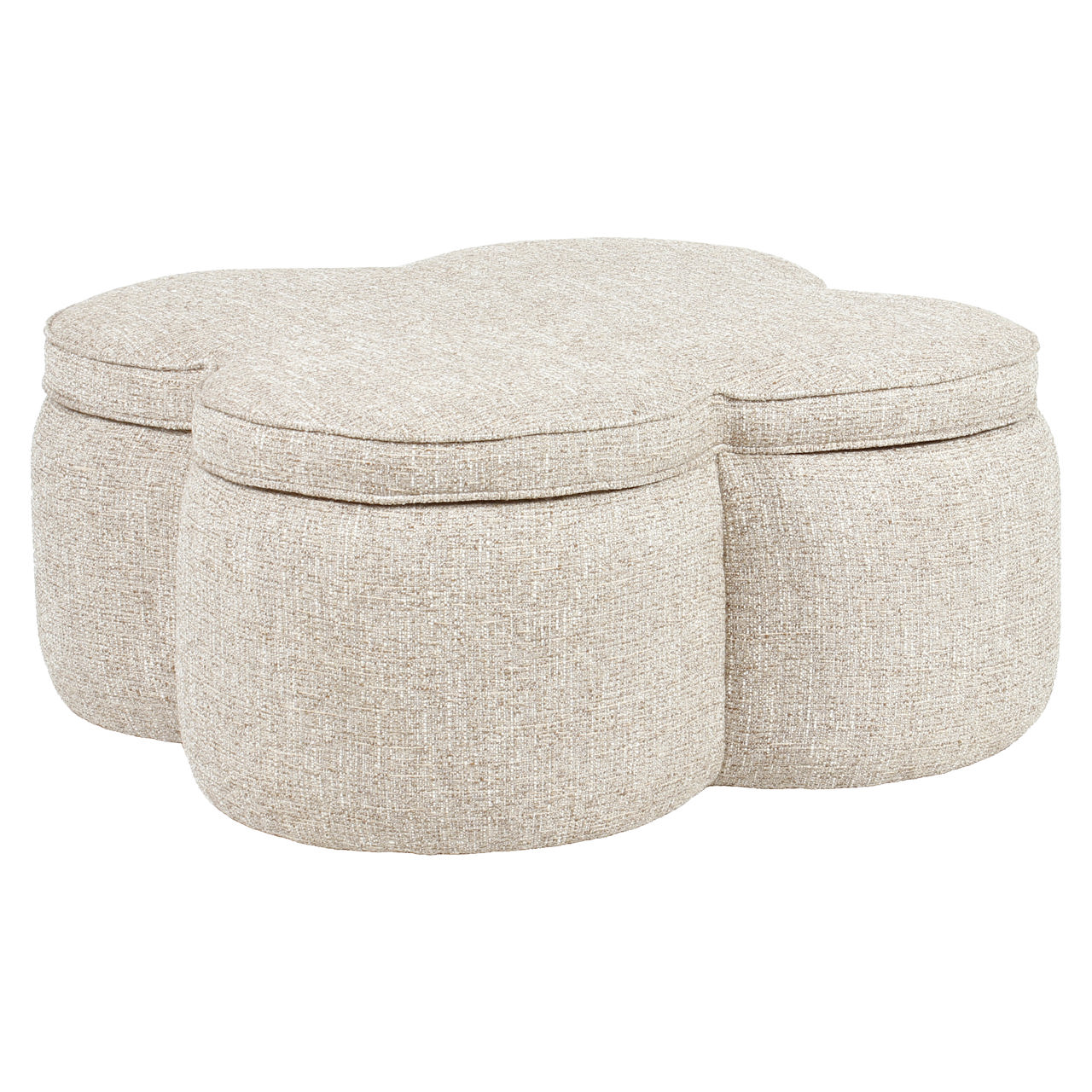 Pufas Corbeau sand tweed 1 Pufas Anderson (Kopija), Lima Design, Lima Design, Individualiai gaminamas baldas Limadesign,