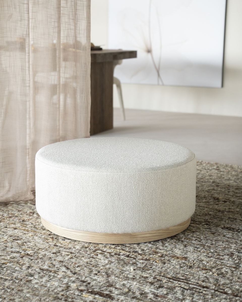 Pufas Avah large - beige 96301 6 Pufas Ciela brown labyrinth (Kopija), Lima Design, Minkštieji baldai, Richmond interiors, pufas