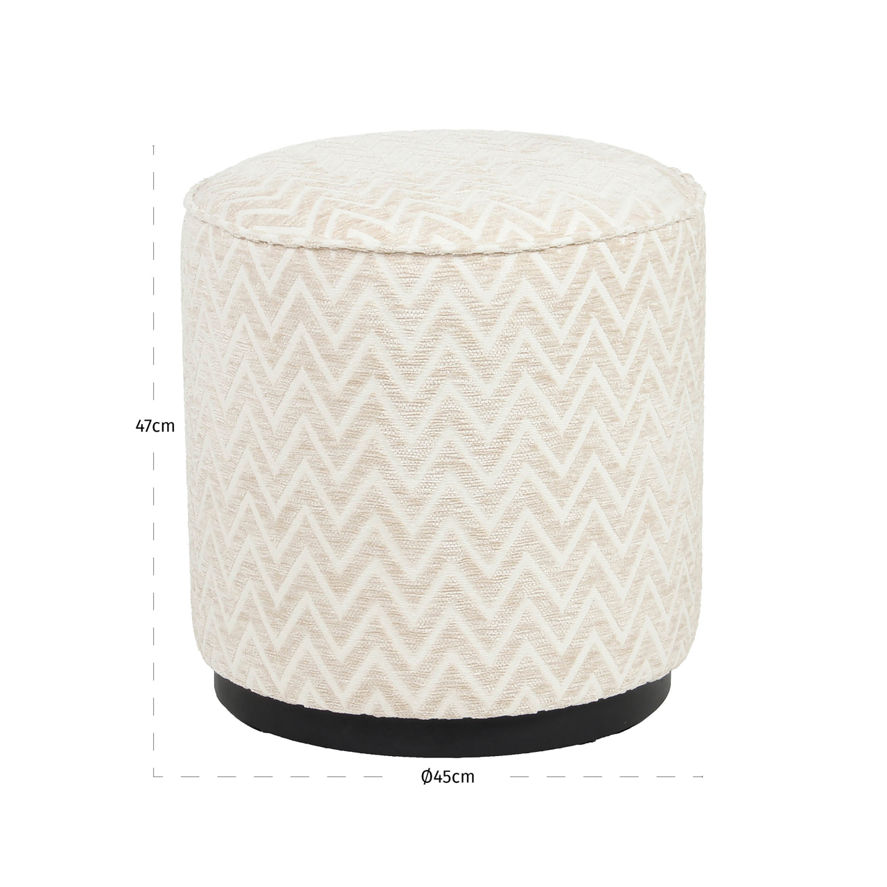 Pufas Lexie beige chevron 45Ø 3 Pufas Lexie beige chevron 45Ø, Lima Design, Minkštieji baldai, Richmond interiors, pufas
