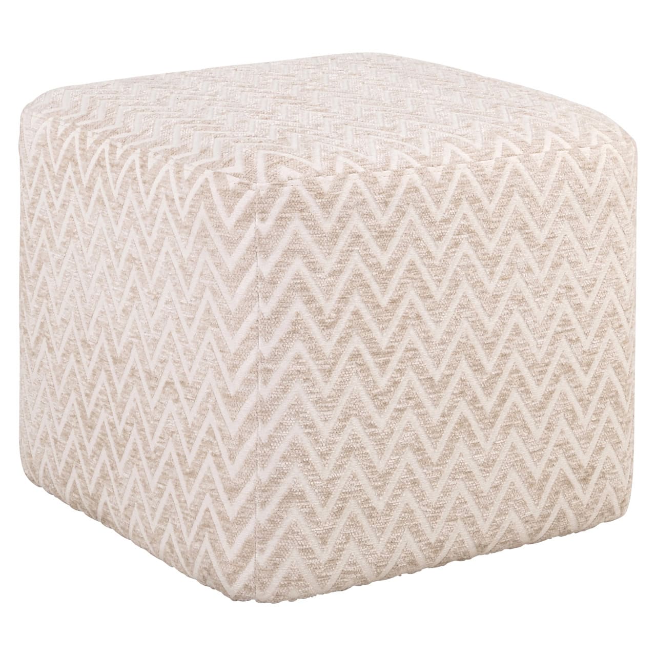 Pufas Ciela beige chevron 1 Pufas Cupid beige angora (Kopija), Lima Design, Minkštieji baldai, Richmond interiors, pufas