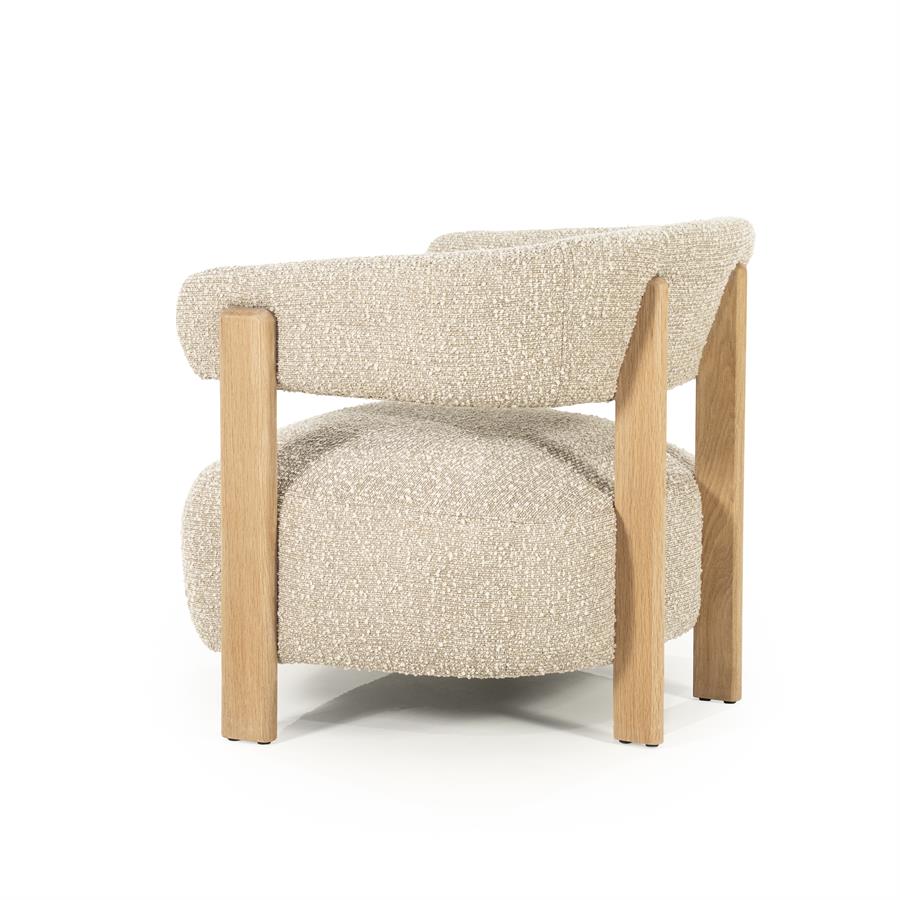 Fotelis Lola 96505 4 Fotelis Lola, taupe spalvos, 77x75x72 cm