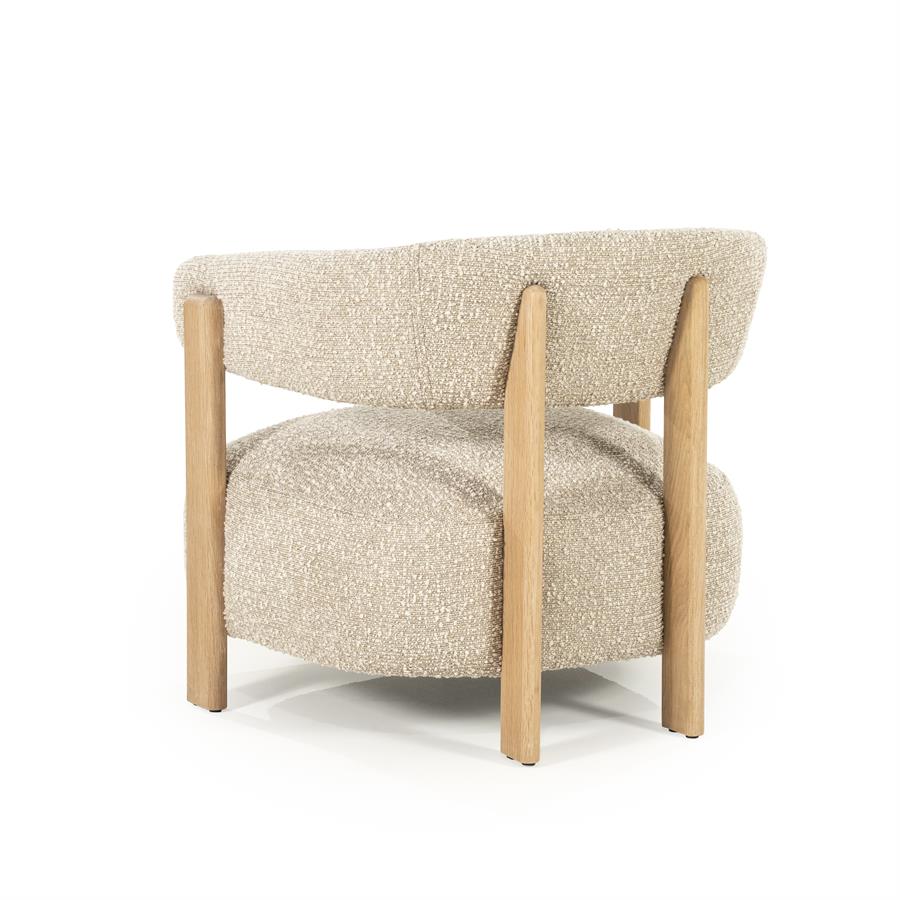 Fotelis Lola 96505 5 Fotelis Lola, taupe spalvos, 77x75x72 cm