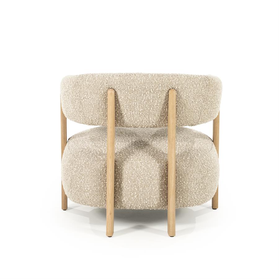 Fotelis Lola 96505 6 Fotelis Lola, taupe spalvos, 77x75x72 cm