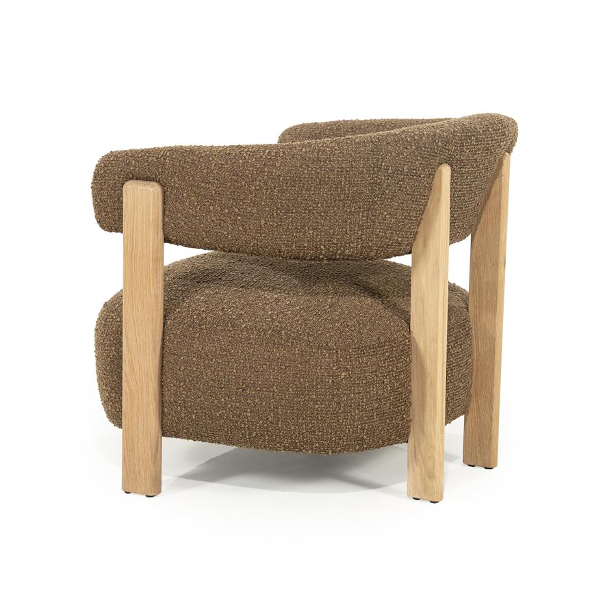 Fotelis Lola 96506 4 Fotelis Lola, rudos spalvos, 77x75x72 cm