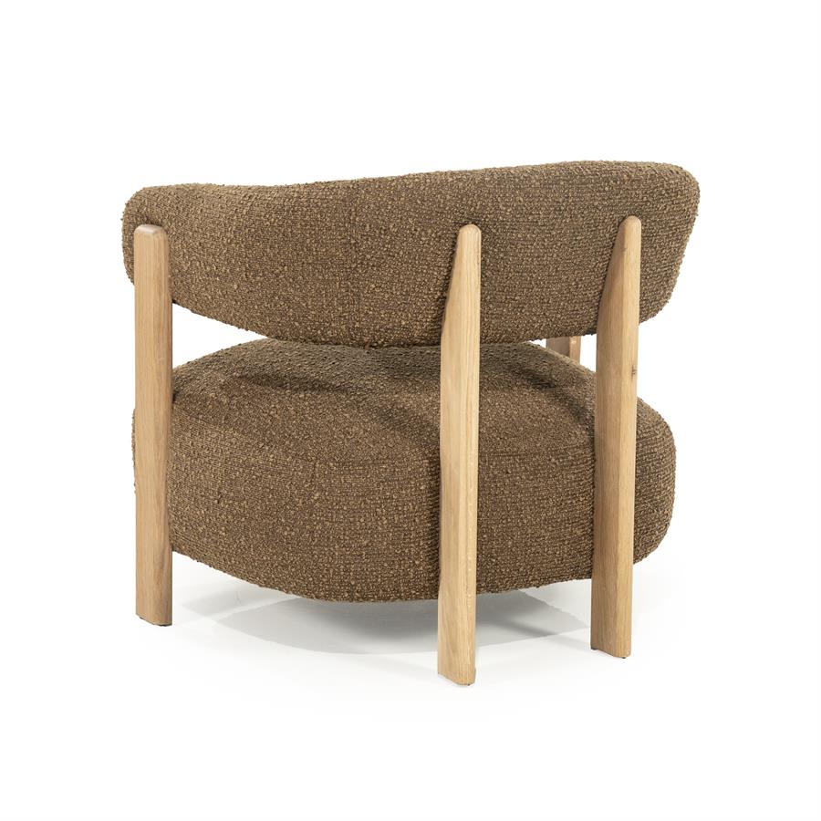 Fotelis Lola 96506 5 Fotelis Lola, rudos spalvos, 77x75x72 cm