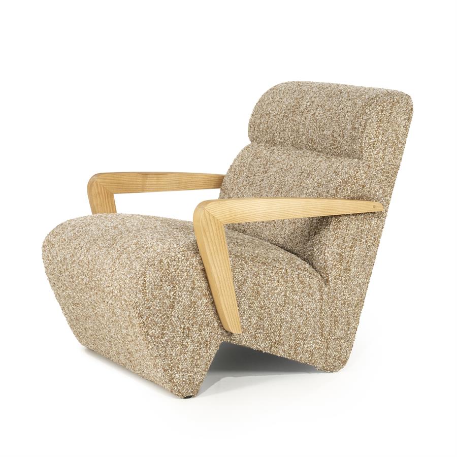 Fotelis Olek 96499 2 Fotelis Olek, taupe spalvos, 88x69x76 cm