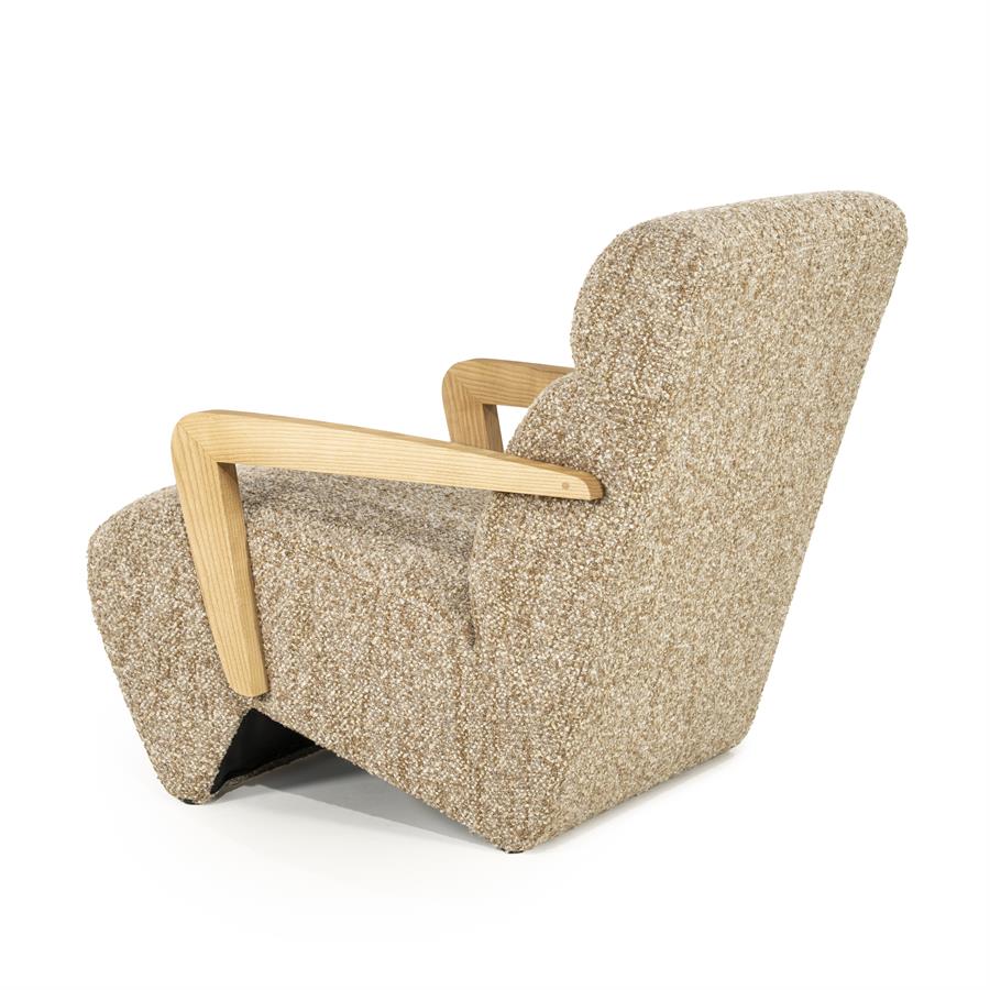 Fotelis Olek 96499 4 Fotelis Olek, taupe spalvos, 88x69x76 cm