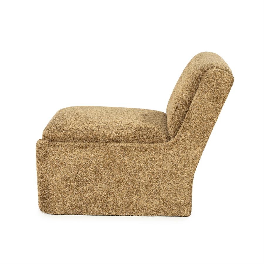 Fotelis Omla | 250372 3 Fotelis Omla, garstyčių spalvos, 73×90×73 cm