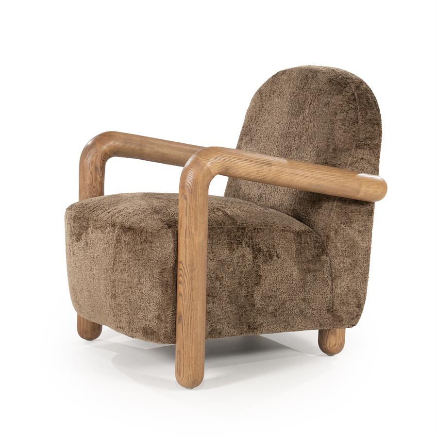 Fotelis Retrova | 250178 2 Fotelis Retrova, rudos spalvos, 72×86×84 cm