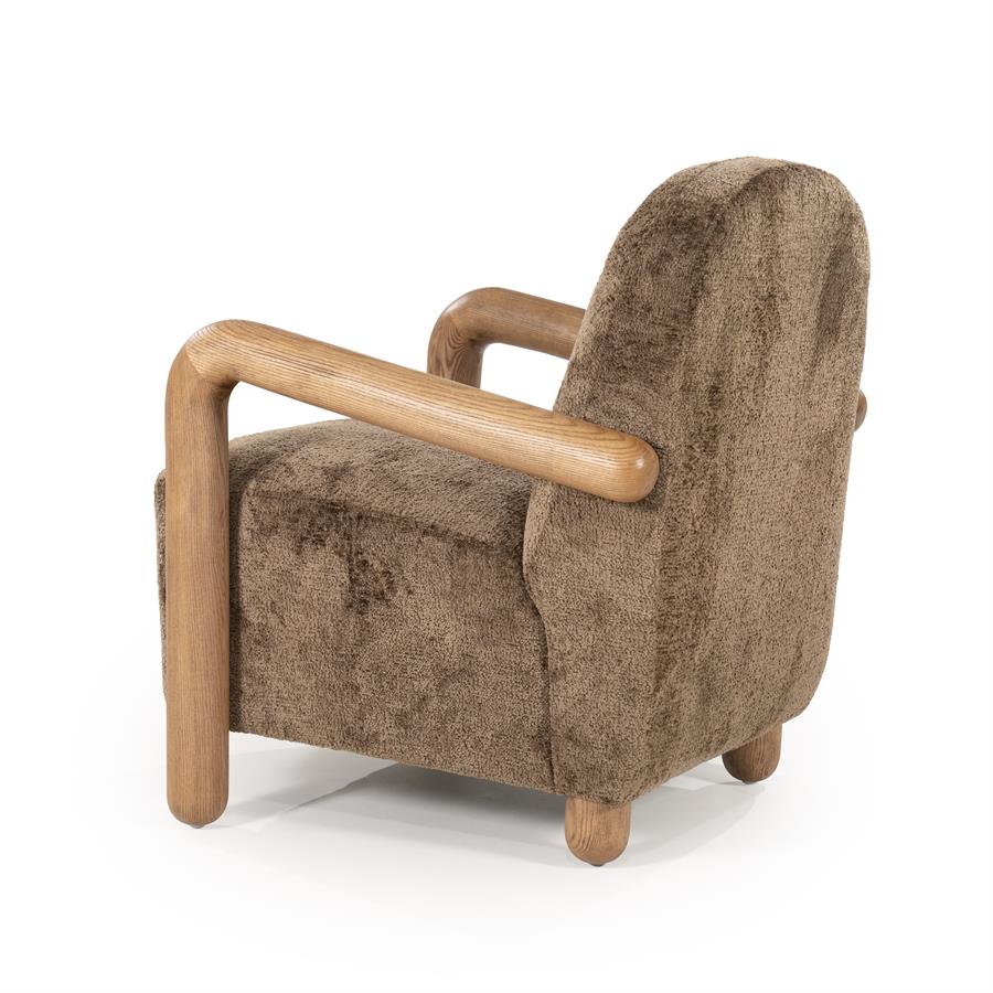 Fotelis Retrova | 250178 4 Fotelis Retrova, rudos spalvos, 72×86×84 cm