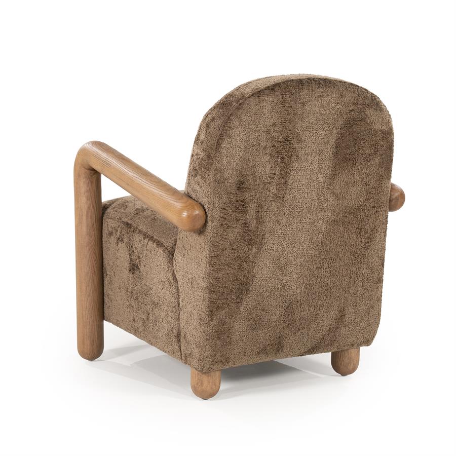 Fotelis Retrova | 250178 5 Fotelis Retrova, rudos spalvos, 72×86×84 cm