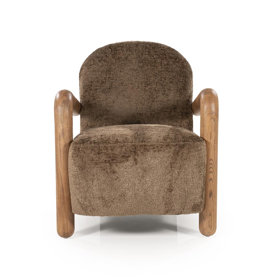 Fotelis Retrova | 250178 7 Fotelis Retrova, rudos spalvos, 72×86×84 cm