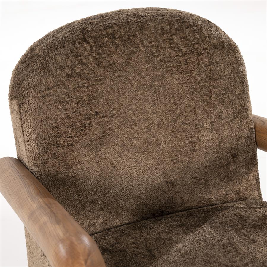 Fotelis Retrova | 250178 8 Fotelis Retrova, rudos spalvos, 72×86×84 cm