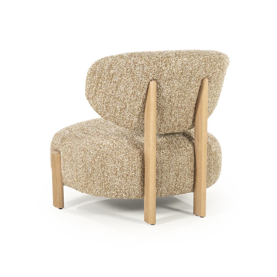 Fotelis Reza natural 96508 5 Fotelis Reza natural, taupe spalvos, 75x80x76,5 cm