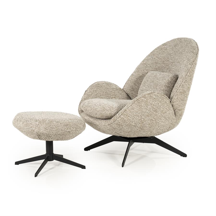Fotelis Ryan 96453 2 Fotelis Ryan, taupe spalvos, 76x87x86,2 cm