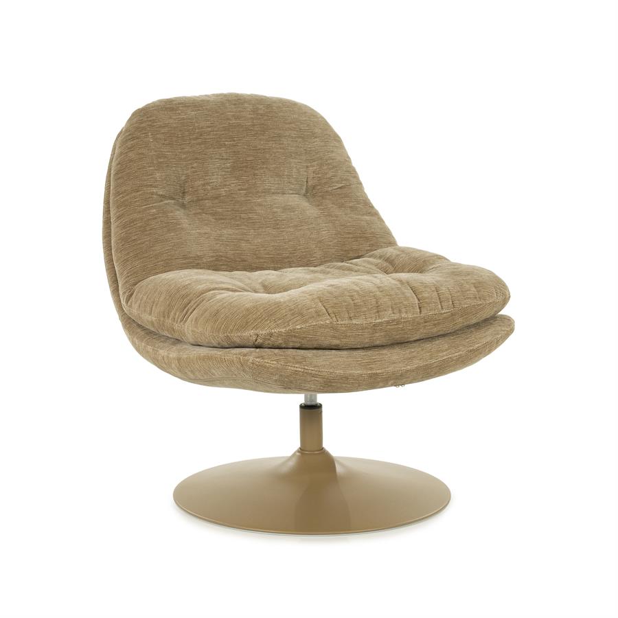 Fotelis Tromba | 250362 4 Fotelis Tromba, pilkai rudos spalvos, 84×74×84 cm