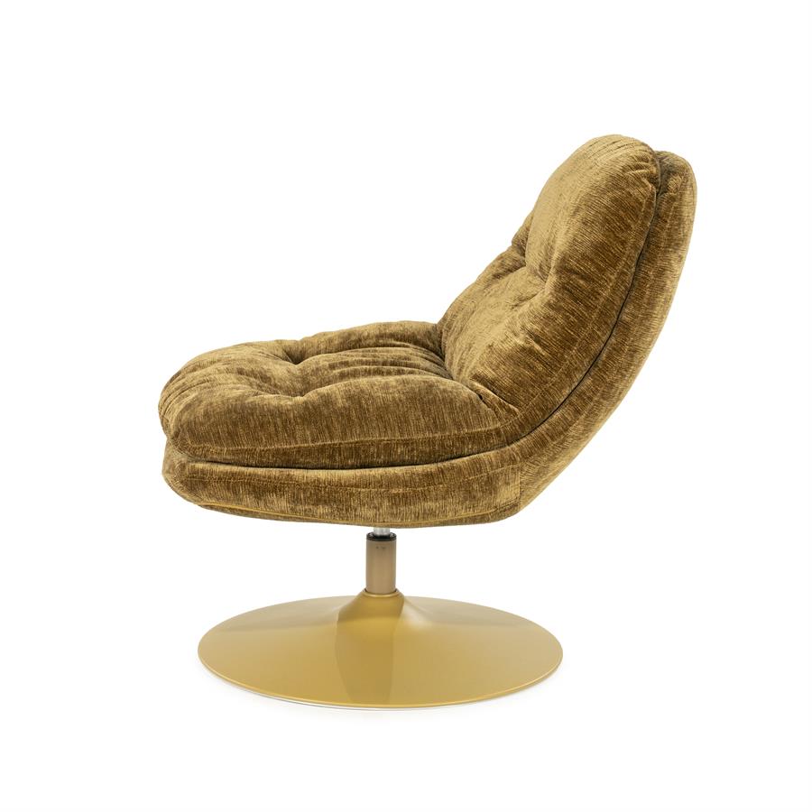 Fotelis Tromba | 250363 3 Fotelis Tromba, garstyčių spalvos, 84×74×84 cm