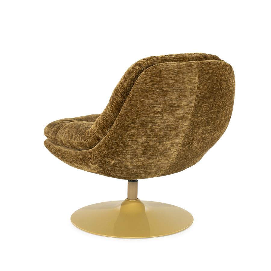 Fotelis Tromba | 250363 5 Fotelis Tromba, garstyčių spalvos, 84×74×84 cm