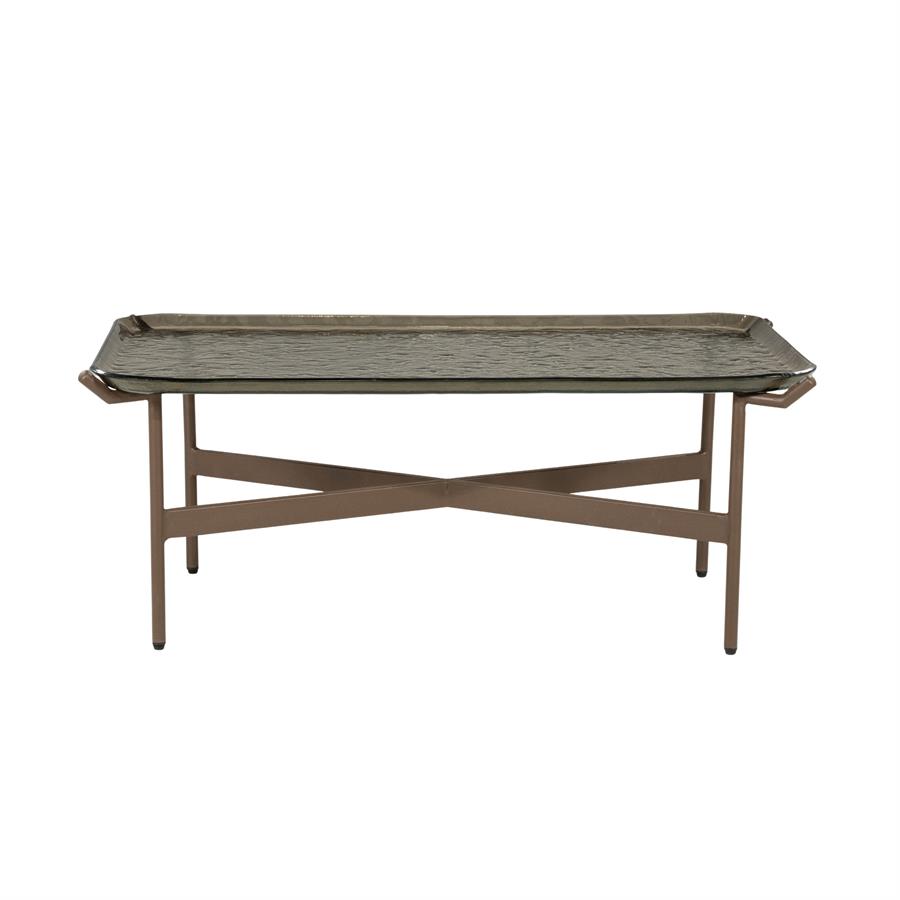 Kavos staliukas Liri, rudas, 98,5×58,5×40 cm