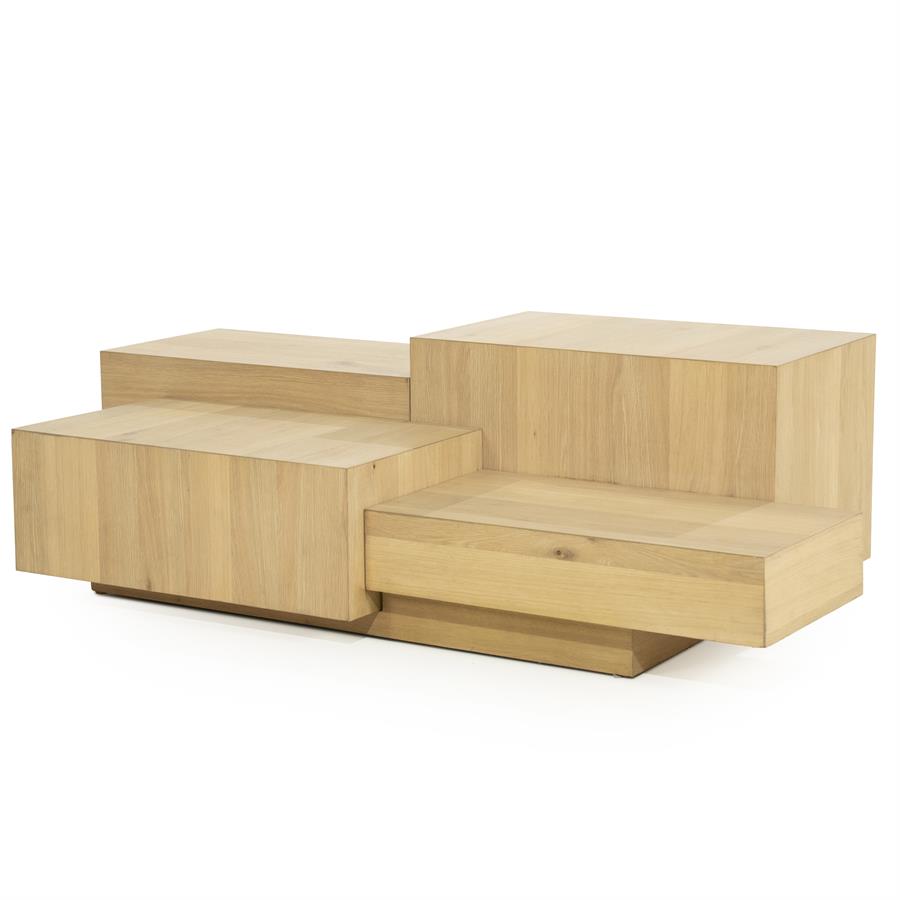 Kavos staliukas Quinten rectangular 96388 2 Kavos staliukas Quinten rectangular 96388, natūrali, 140 × 75 × 40 cm
