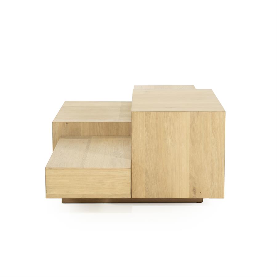Kavos staliukas Quinten rectangular 96388 3 Kavos staliukas Quinten rectangular 96388, natūrali, 140 × 75 × 40 cm