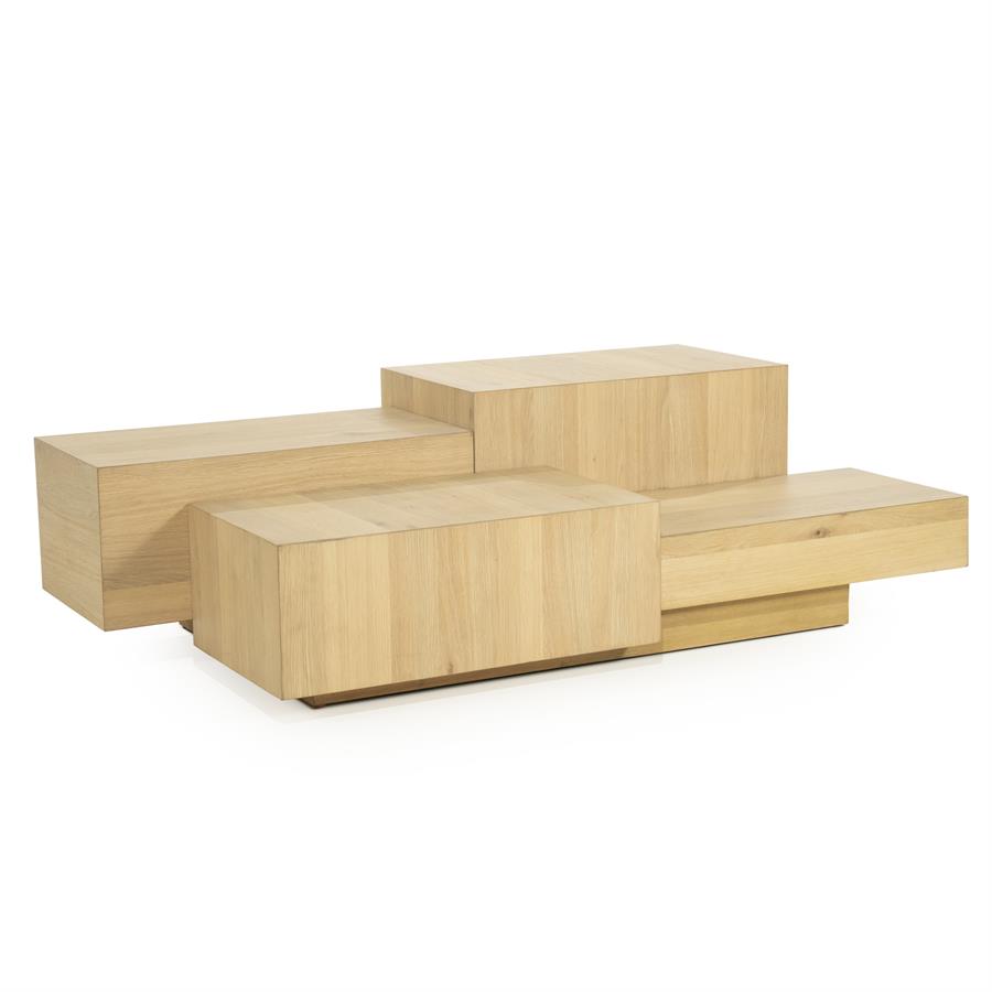 Kavos staliukas Quinten rectangular 96388 5 Kavos staliukas Quinten rectangular 96388, natūrali, 140 × 75 × 40 cm
