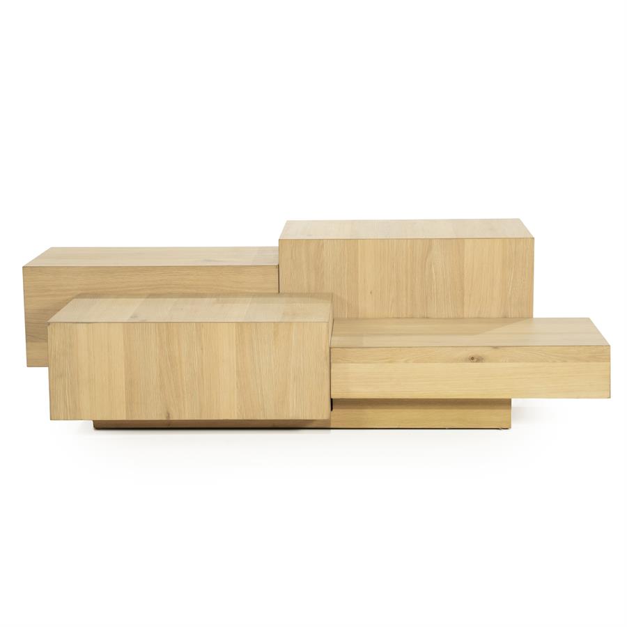 Kavos staliukas Quinten rectangular 96388 6 Kavos staliukas Quinten rectangular 96388, natūrali, 140 × 75 × 40 cm