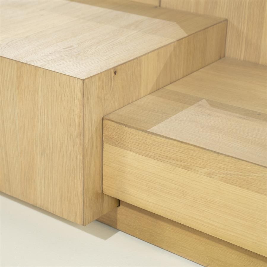 Kavos staliukas Quinten rectangular 96388 9 Kavos staliukas Quinten rectangular 96388, natūrali, 140 × 75 × 40 cm