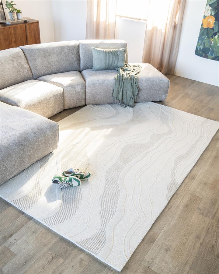 Kilimas Soil | 230271 3 Soil kilimas, baltos spalvos, 160 × 230 cm