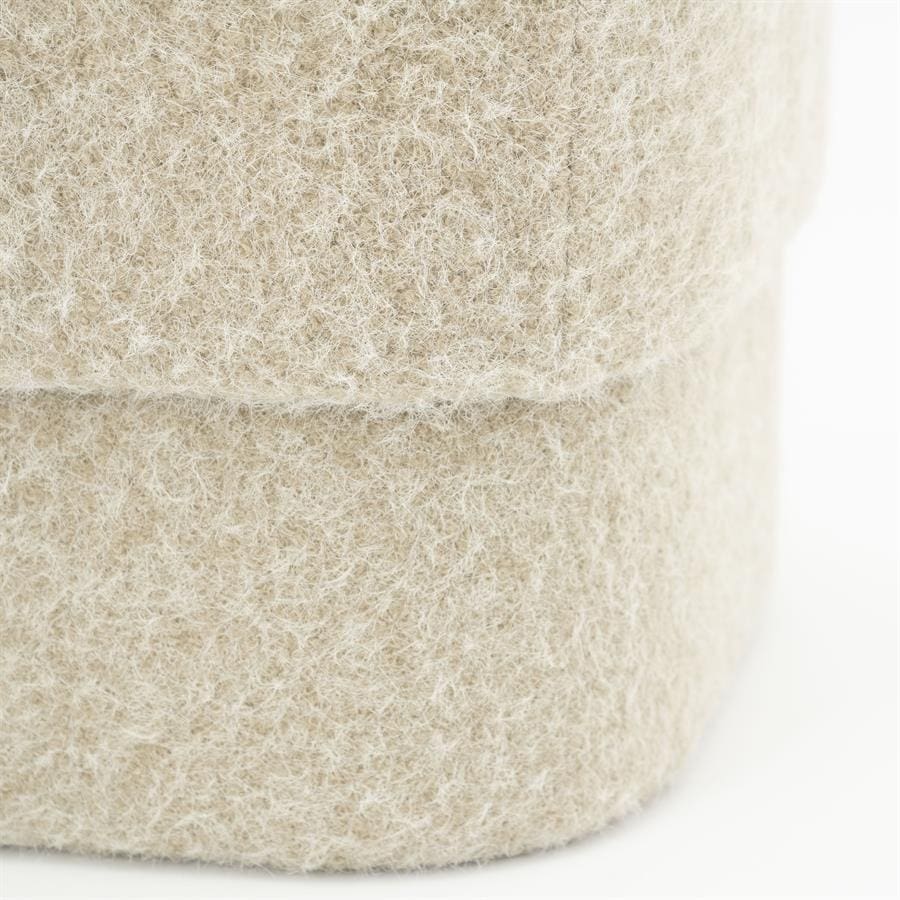 Pufas Kelso | 250010 4 Pufas Kelso, taupe spalvos, 40 × 40 × 40 cm
